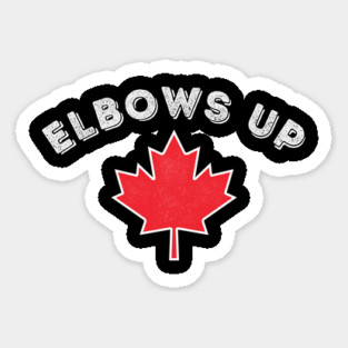 Elbows-Up Sticker