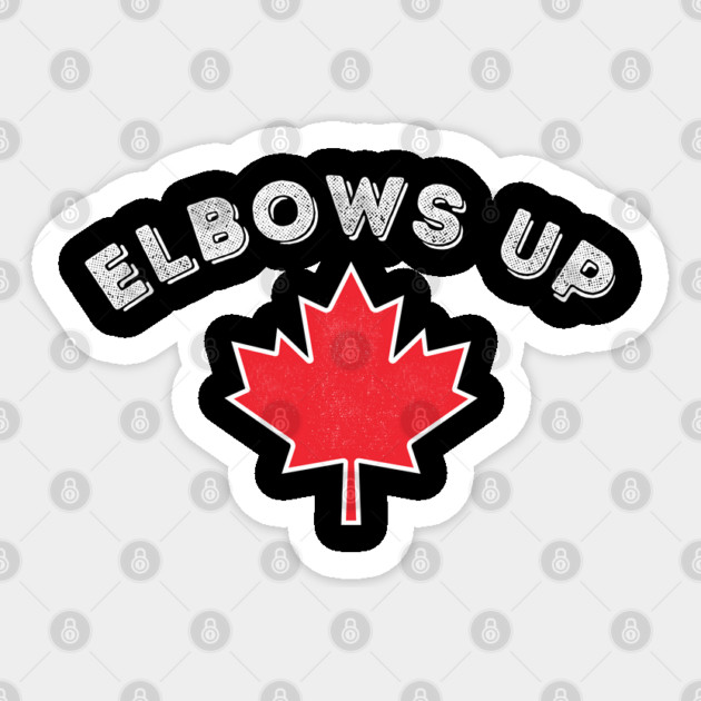Elbows-Up Sticker by Creatifly Graphic Tees