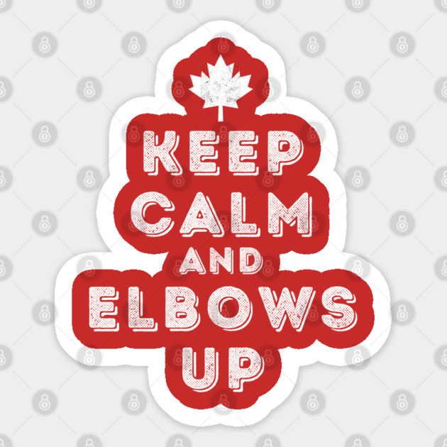 Elbows-Up Sticker by Creatifly Graphic Tees