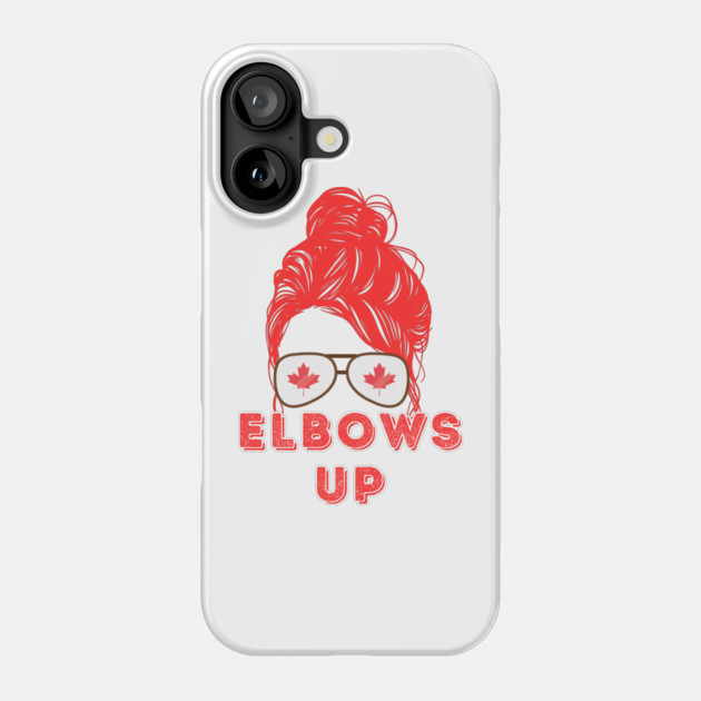 Elbows-Up Phone Case by Creatifly Graphic Tees