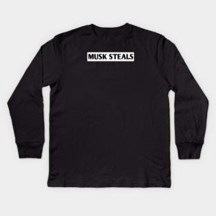 Musk-Steals Kids Long Sleeve T-Shirt