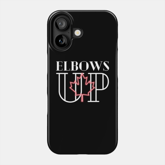 Elbows-Up Phone Case by Creatifly Graphic Tees