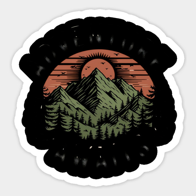 Adventure Awaits - Vintage Outdoor Mountain Magnet by Stylish Shirt