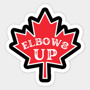 Elbows-Up Sticker