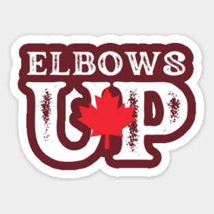Elbows-Up Sticker