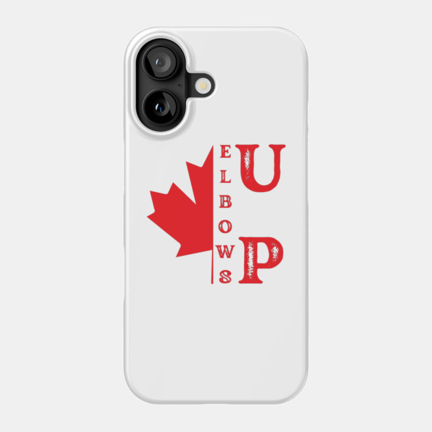 elbows-up Phone Case by Creatifly Graphic Tees