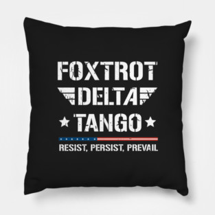 Foxtrot-Delta-Tango Pillow