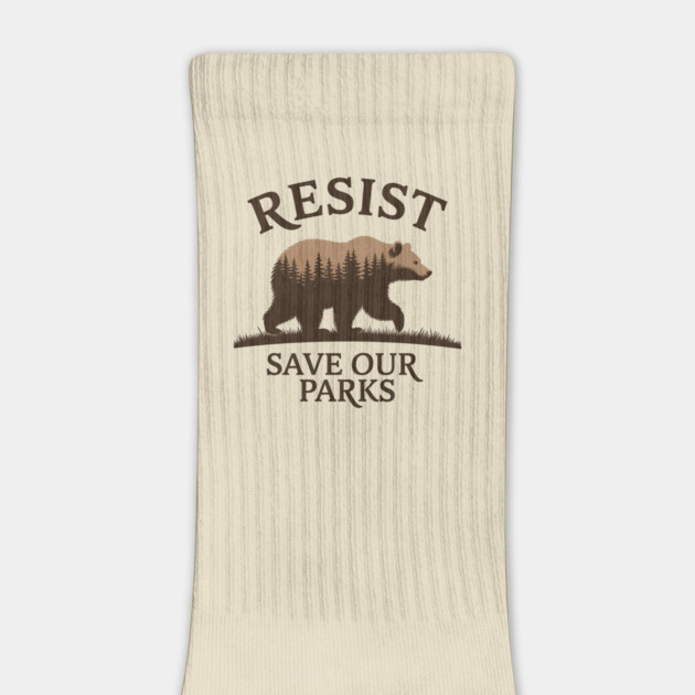 Resist – Save Our Parks Bear Design | Protect National Parks & Wildlife by ArtistTee ⭐⭐⭐⭐⭐