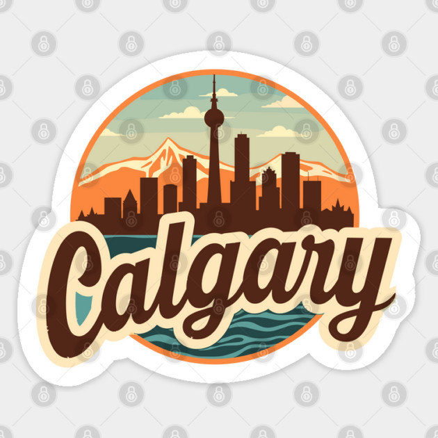 Vintage Calgary Sticker by JessArty