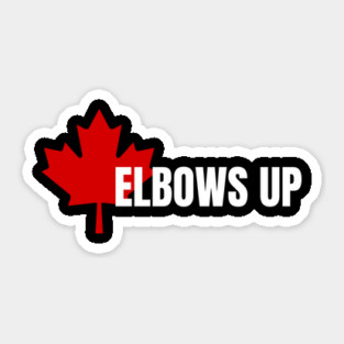 Elbows-Up Sticker