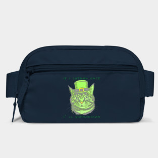 If I Shenan Once I’ll Shenanigan St Patricks Day Funny Cat Bag
