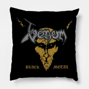 Venom Black Metal Pillow