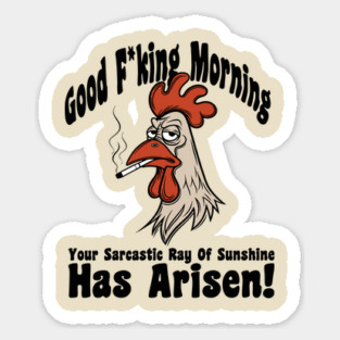 Your Sarcastic Ray of Sunshine Has Arisen Offensive Sarcastic Humor Magnet