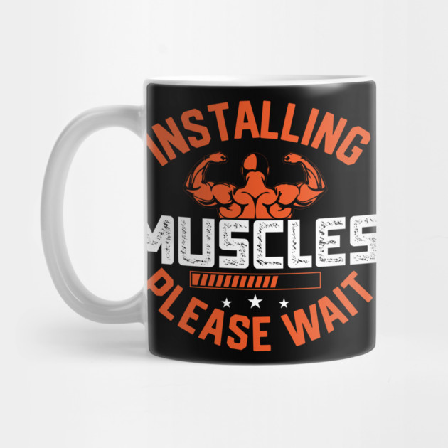 Installing Muscles - Funny Gym Design by Otaku Vibes
