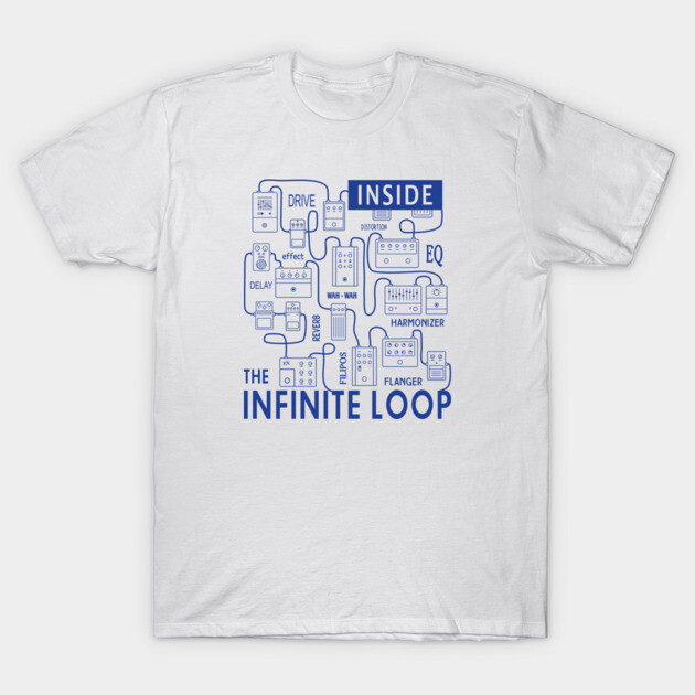 Infinite Loop. Pedal Flow Light T-Shirt by filiposwear