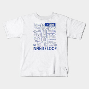 Infinite Loop. Pedal Flow Light Kids T-Shirt