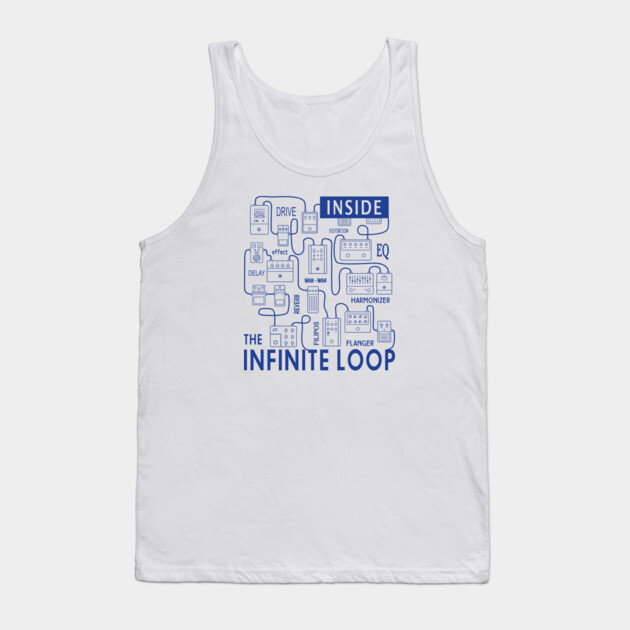 Infinite Loop. Pedal Flow Light Tank Top by filiposwear
