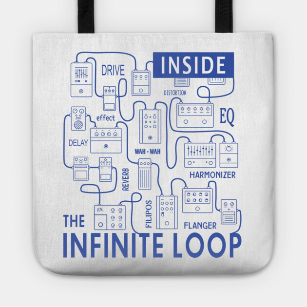 Infinite Loop. Pedal Flow Light Tote by filiposwear