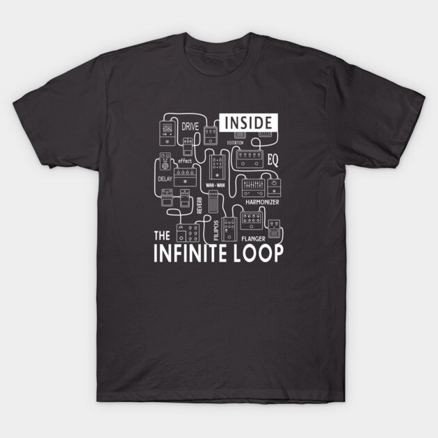 Infinite Loop. Pedal Flow Dark T-Shirt by filiposwear