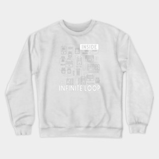 Infinite Loop. Pedal Flow Dark Crewneck Sweatshirt