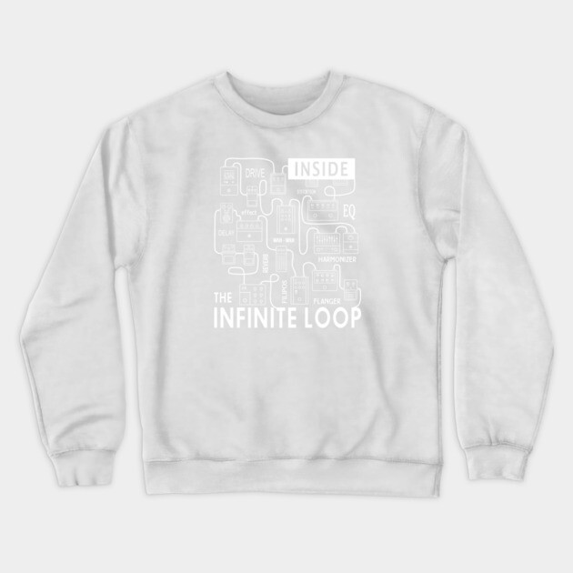 Infinite Loop. Pedal Flow Dark Crewneck Sweatshirt by filiposwear