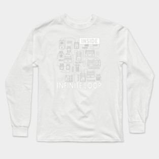 Infinite Loop. Pedal Flow Dark Long Sleeve T-Shirt