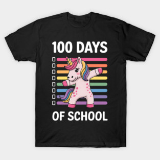 100 Days Smarter Unicorn Kids School T-Shirt