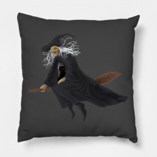 Old witch Pillow