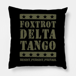 Foxtrot-Delta-Tango Pillow