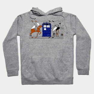 Tardis Bayeux Tapestry Doctor Who Hoodie