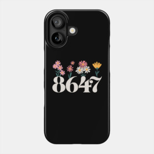 8647 Floral Anti-Trump Retro Vintage Political Statement Phone Case