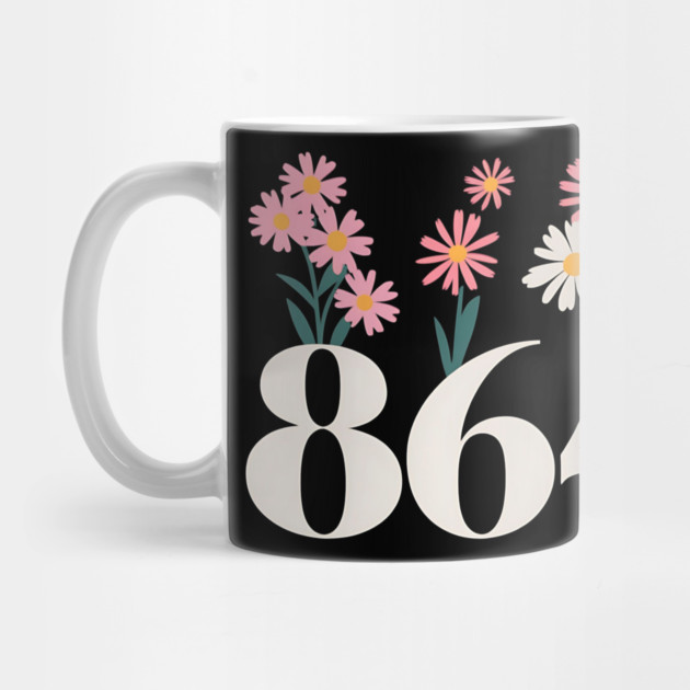 8647 Floral Anti-Trump Retro Vintage Political Statement by ArtistTee ⭐⭐⭐⭐⭐