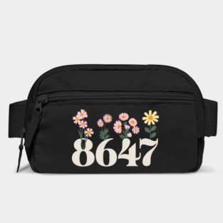Vintage 86 47 Anti-Trump Flower President Bag