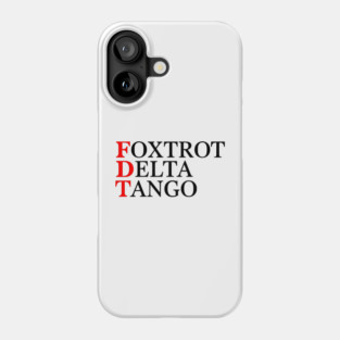 foxtrot delta tango Phone Case