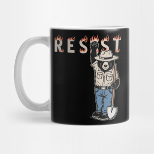 Vintage The Resist Bear Nation Park Mug