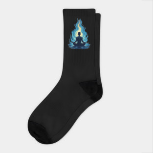 Meditative Flame Socks