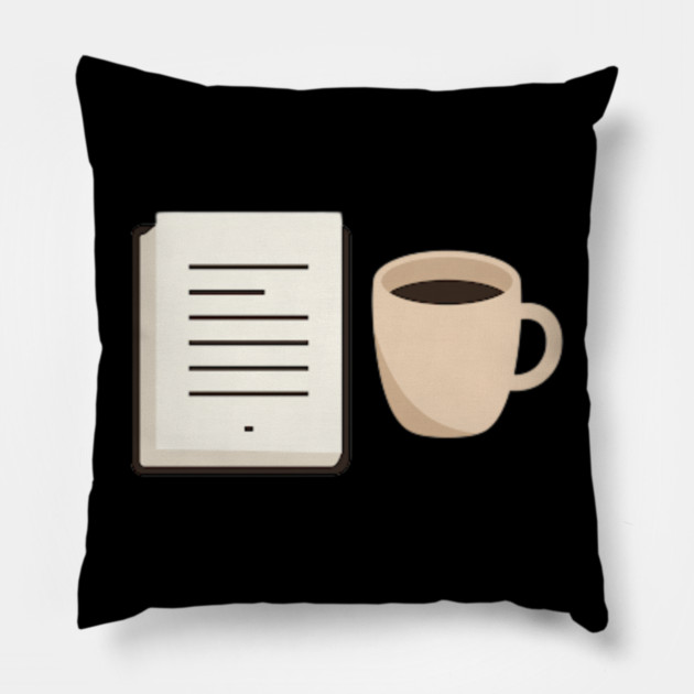 Coffee and Book lover Pillow by SR8891