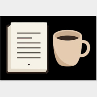 Coffee and Book lover Posters and Art