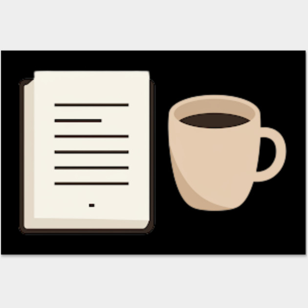 Coffee and Book lover Wall Art by SR8891