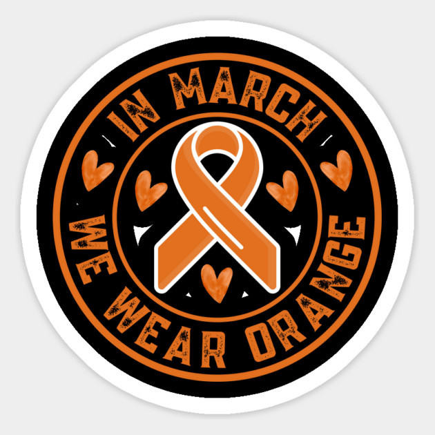 In March We Wear Orange Magnet by Creatifly Graphic Tees