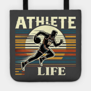 Athlete Life- Vintage Style Sports&Fitness Tote