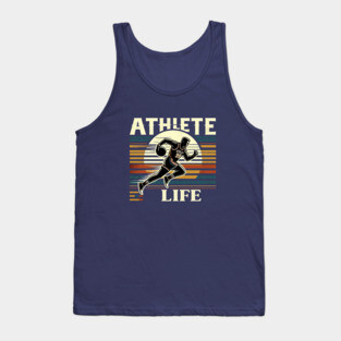 Athlete Life- Vintage Style Sports&Fitness Tank Top
