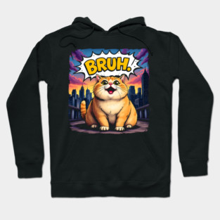 Bruh Cat: City Vibes & Big Smiles Hoodie