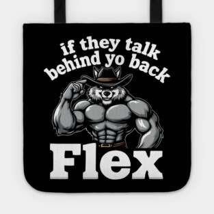 Flex on the Haters: Wolf Cowboy Muscle Tote
