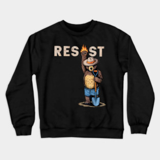 Smokey-The-Resist-Bear Crewneck Sweatshirt