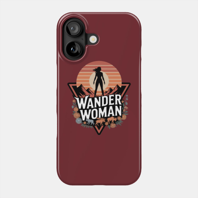 Wander Woman Phone Case by Pete the Cat Guy