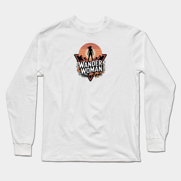 Wander Woman Long Sleeve T-Shirt by Pete the Cat Guy