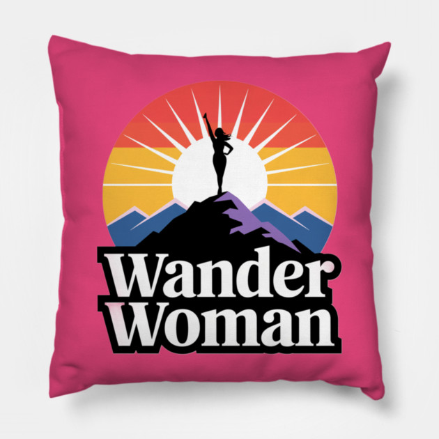 Wander Woman Pillow by Pete the Cat Guy