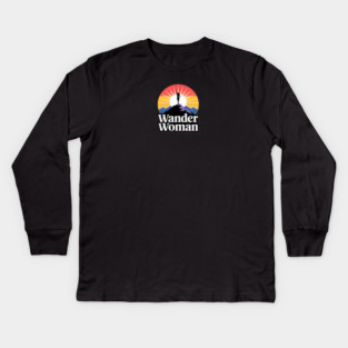 Wander Woman Kids Long Sleeve T-Shirt
