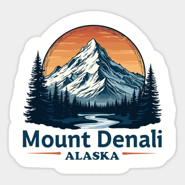 Mount Denali Alaska Magnet by JessArty